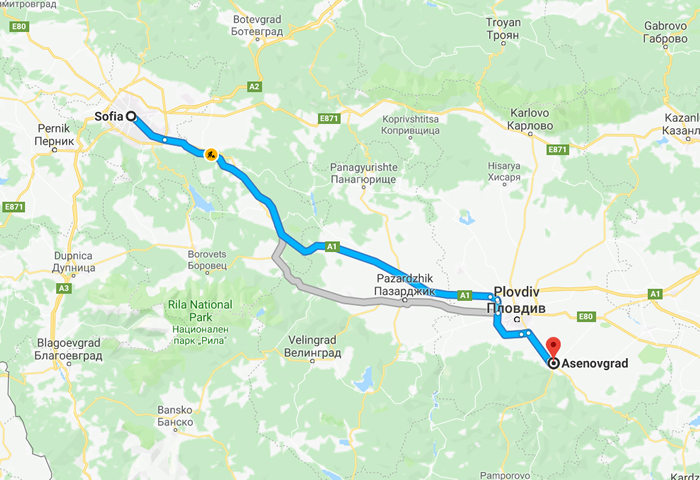 transfer from sofia to asenovgrad