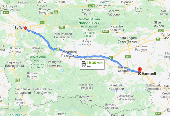transfer from sofia to harmanli