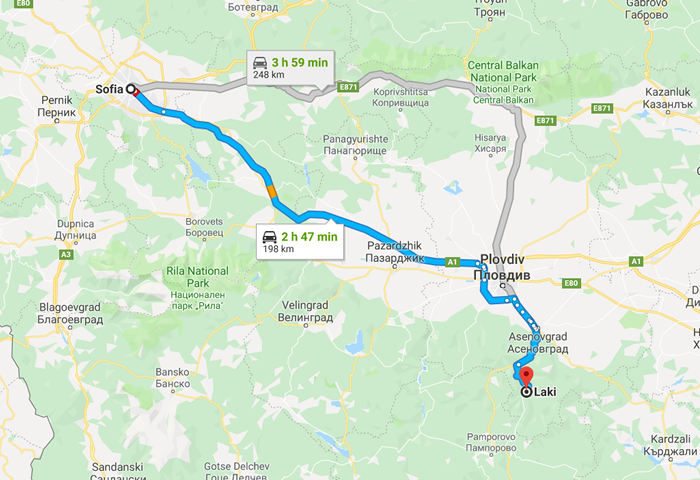 transfer from sofia to laki