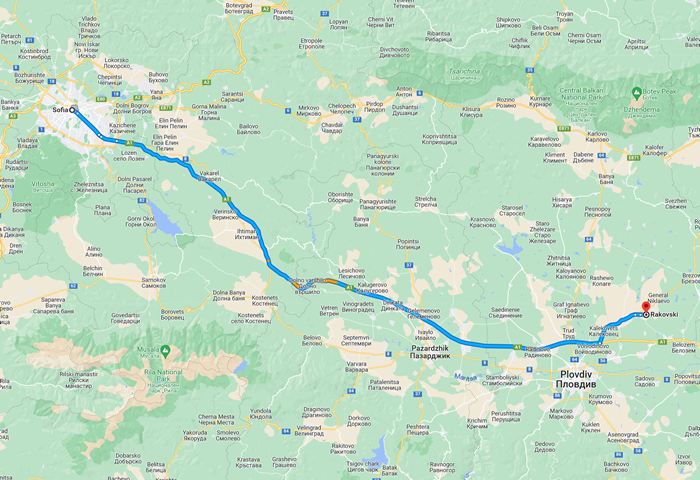 transfer from sofia to rakovski
