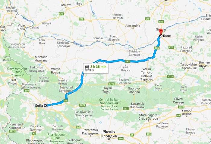 transfer from sofia to ruse