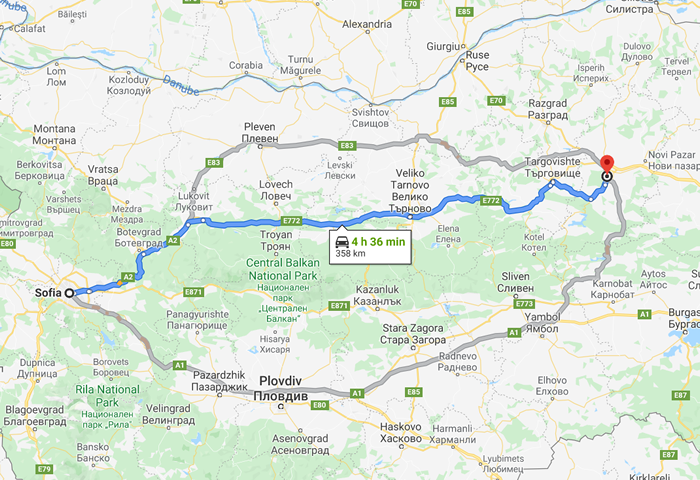 transfer from sofia to shumen